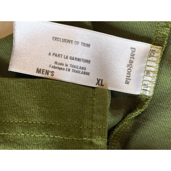 Patagonia Polo Shirt Men’s XL Green 1/4 Zip Organic Cotton Poly Stretch Golf - Picture 6 of 8